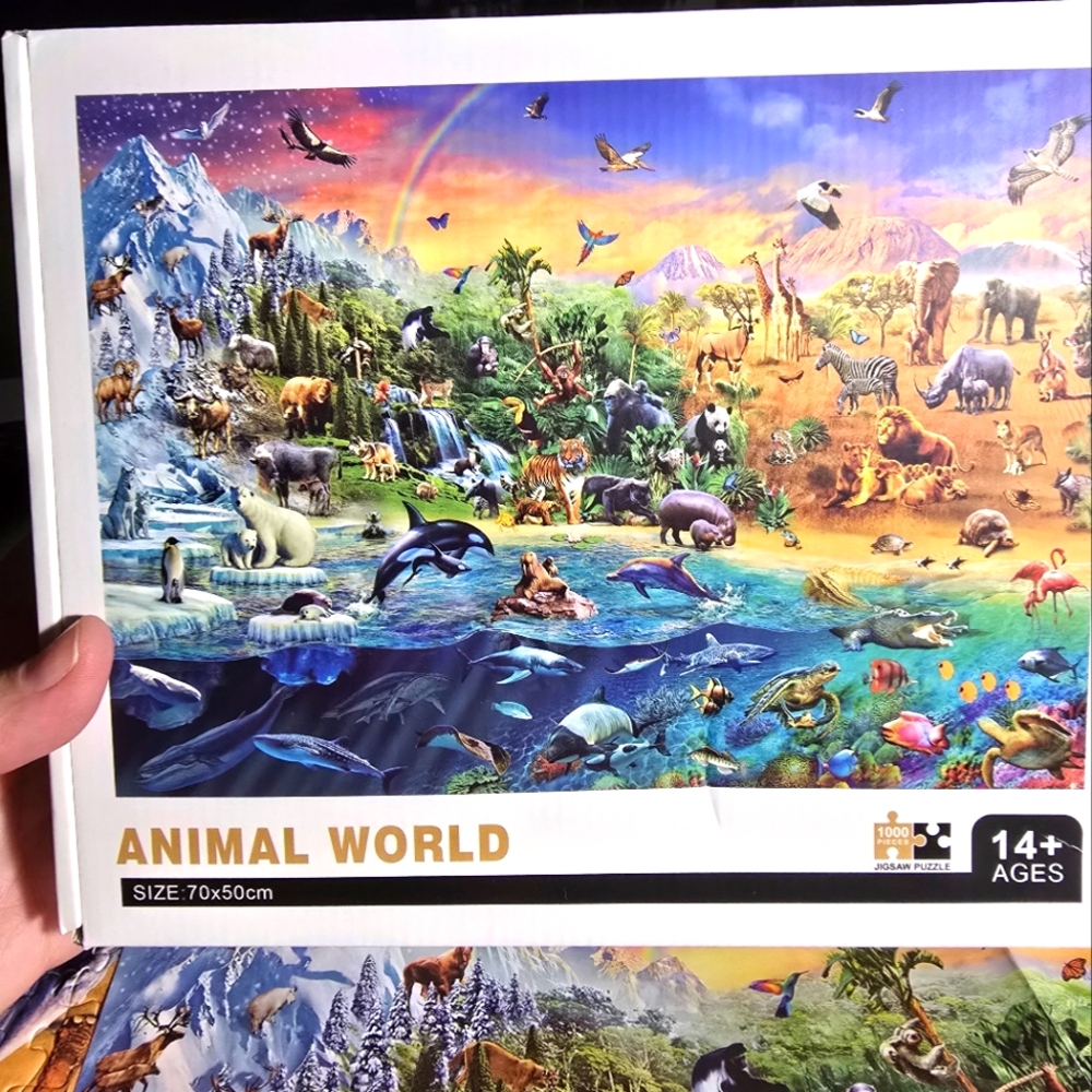 B2G1 💜 EUC Animal World Jigsaw Puzzle 1000 Piece